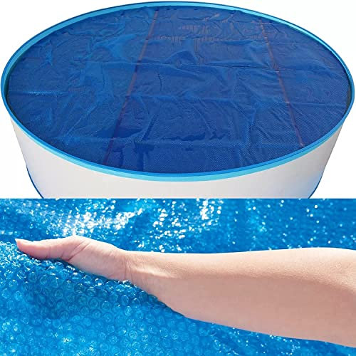 OKUOKA Film Isolation Thermique Bâche À Bulles pour Piscine pour Piscine Hors Sol Ronde 9m à 2m, Piscine à Bulles Lourde Couverture Thermique Flottante Solaire (Size : 8.5m/28ft)