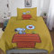 ARINAL Snoopy Jungen Teenager Bettbezug Set Modern Anime Bettwäsche Dekorativ Betten Set Polyester Für Kinder Männer Bettbezüge Single（135x200cm）