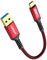 SUNGUY Cable USB C, 15cm USB a USB C, USB 3.1 GEN2 10 Gbps USB C Cable de Datos Compatible con Android Auto, Galaxy S8/S9 Plus/S20, Huawei P20/P30, Xperia XZ/Z5, Pixel 8, etc-Rojo