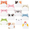 24 Mignon Ensemble de Sticky Notes Autocollantes,720 PCS Drôles Kawaii Sticky Notes,Blocs-notes Autocollants en Forme d'animaux pour les études,la Maison, le Bureau, la Colocation ou les Cadeaux