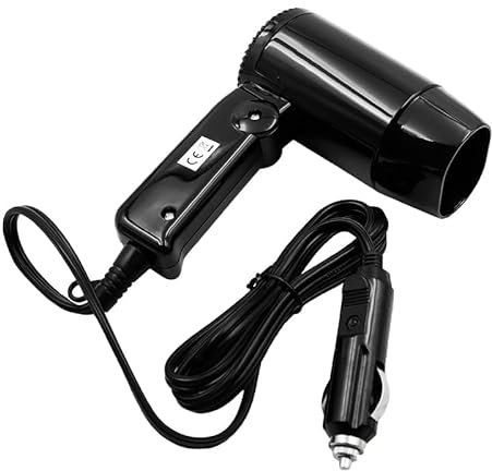 Namvo Autotrockner, Mini-Reise-Haartrockner, 12 V, Faltbarer Haartrockner für Auto, Caravan, Camping