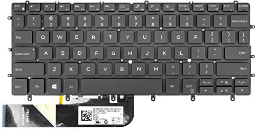 Replacement Keyboard for Dell XPS 13 9380 9370 9305 7390 Series Laptop, XPS 13 9380 9370 9305 P82G Laptop Keyboard with Backlit US Layout