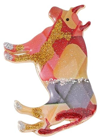 COSMEVIVI Yncp5296 Orange Breastpin Stilvolle Brosche für Freunde Klassenkameraden Familien