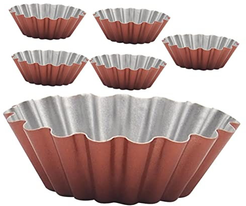 TOPBATHY 6er-set Tarteformen Wärme-backformen Für Kuchen Käsekuchen Und Desserts