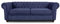 Easy4You Chesterfield Blau 3-Sitzer Sofa Sofas für Wohnzimmer Sofagarnituren mit Holzfüße Set Sofas & Couches Capri 89