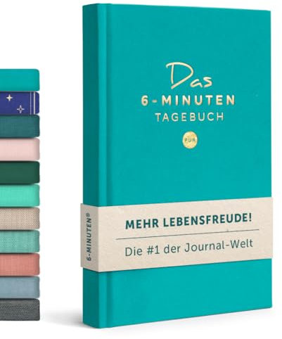 6-Minuten® Tagebuch für Erwachsene 2026 (Das Original) – Mehr Achtsamkeit, Resilienz & Selbstliebe – Dankbarkeitstagebuch, Journal Buch – Achtsamkeitstagebuch in 22 Sprachen übersetzt