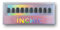 INCHIC Devil’s Eye, Short Squoval, Black and Teal Glitter Cat Eye, 30 Pcs Press on Nail