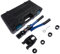 Outil à sertir Contour U 16-20-25-32 Set Outil à sertir avec tête pivotante à 360° pour tube cuivre, tube inox, tube inox, inserts à mâchoires U Hopzty