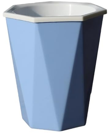 Grand pot de fleurs, en plastique, en forme de losange, absorbant automatiquement l'eau, vous permet de vous débarrasser des efforts d'arrosage et du plaisir de faire pousser des plantes (bleu, A)