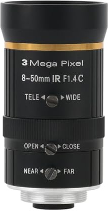 Mikroskop 3,0 MP 8–50 mm CS C-Mount-Objektiv, Teleobjektiv, industrielles CCTV-Mikroskopobjektiv, Zoomobjektiv(8-50mm Lens)