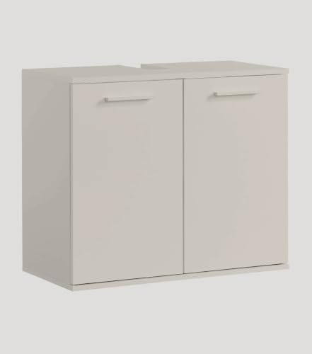 mokebo Waschbeckenunterschrank 'Der Waschbär' (60x70x34 cm) Made in Germany, Waschtischunterschrank aus Holz in Kaschmir, Unterschrank fürs Waschbecken, Badezimmerschrank & Badschrank in Beige