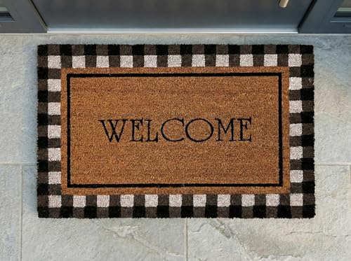 Melius Vivere XL Fußmatte/Kokosmatte mit Welcome-Schriftzug 50x80cm