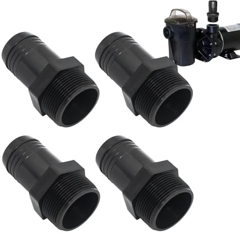 Generisch Adattatore per tubo da piscina – raccordo da 38 mm per tubo filtro | collegamento filtro per pompa – per esterni giardino prato, cascata stagno