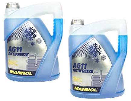 MANNOL Frostschutz Konzentrat blau SAE J1034 Longterm Antifreeze AG11-40°C 2 Stück á 5 Liter