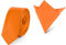 Ladeheid Herren Schmale Krawatte & Einstecktuch Set SP/P (150cm x 5cm, 22cm x 22cm, Orange)