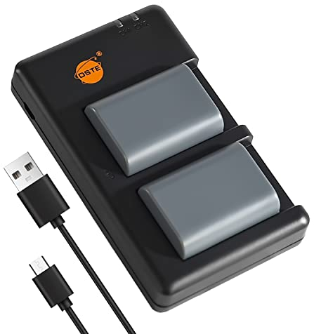 DSTE 2PCS NB-2LH NB-2L (1900mAh/7.4V) Battery Charger Set Compatible for Canon Optura 500, PowerShot G9, S40, VIXIA HF R11, HV40, DC320, Elura 50, 90, EOS 400D,
