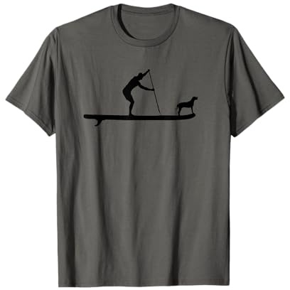 SUP Dog Stand Up Paddle Board Paddling Surf Surfing T-Shirt for Men Women