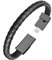 Short iPhone Charging Cable USB Lightning Charger Cable Bracelet Fashion Wrist Data Charger Cord Leather Cuff Band for iPhone iPad, iPod, Air Pods