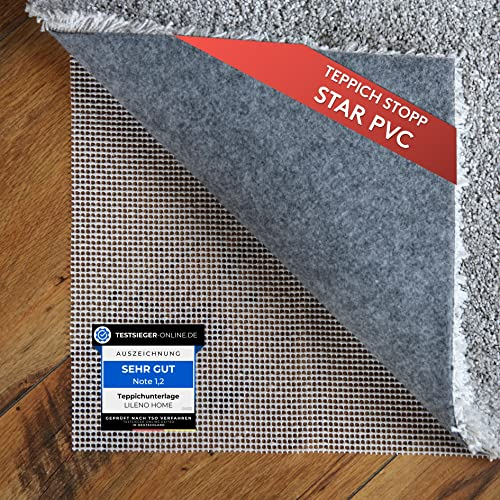 LILENO HOME Teppich-Unterlage rutschfest [160x235 cm] aus PVC Netz - Anti-Rutsch-Matte zuschneidbar - Antirutschmatte Teppich Stopper - Universal Teppichunterlage - Rutschmatte Teppichstopper