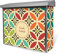 banjado® Burgwächter Briefkasten Edelstahl 38,5x31,5x12cm mit Motiv Diamant Muster/Briefkasten Edelstahl ohne Zeitungsfach/Briefkasten grau/Postkasten inkl. Montagematerial & 2 Schlüsseln