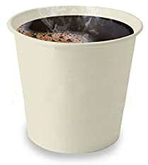 zapalorzo 1000 Gobelets Carton Blanc à café 10cl Boissons Chaudes ou Froides