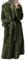nicticsi Damen Kunstpelz Mantel Winter Lange Warme Cardigan Parka mit Kapuze Faux Fur Kunstfell Jacke Teddy Coat Winterjacke Steppjacke Grün S
