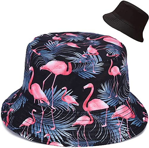 Malaxlx Damen Fischerhüte Sonnenhut Strandhut Fishermütze Sommerhut Draussenhut Faltbarer Reversibel