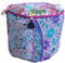 PUSHPACRAFTS Ottoman Pouf Indian Bohemian Style Interior Decor Footstool Floor Pillow Indian Embroidered Pouf for kids PINK