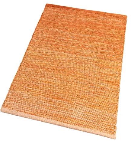 emmevi Tappeto Cucina Bagno Cotone Asciugapassi Ingresso Assorbente Lavabile Mod.ZENZERO 55X180 ARANCIONE