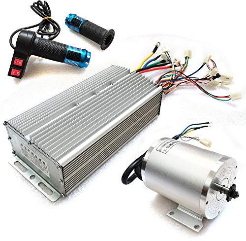 Frederimo 6600RPM Bürstenloser Motor, 72V DC 3000W Gleichstrommotor Starke Leistung Elektromotor für Go-Kart Elektro E-Skateboarding Longboard Schwarz