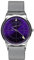 UMF RUHLA Quarz-Armbanduhr Monotimer - Edelstahlgehäuse und Milanaiseband mit Zifferblatt in Lila und Front aus Saphirglas - Limited Edition Colani Stil - Made in Germany