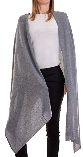 Marenza Damenstola aus gemischtem Kaschmir Made in Italy Einheitsgröße (Grigio)