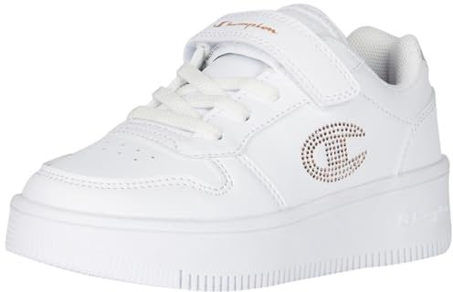 Champion Legacy-RD18 Platform Glitter G PS, Sneakers Bambina, Bianco/Oro Rosa (WW008), 32 EU