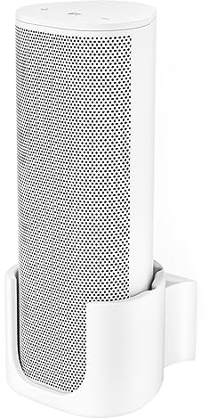 Dinghosen Sturdy Speaker Wall Mount for Sonos Roam 2, Sonos Roam, Roam SL Mount - Space Saving Speaker Mount for Sonos Roam, Roam2, Roam SL Wall Mount Bracket Easy to Install Mounting Bracket, White