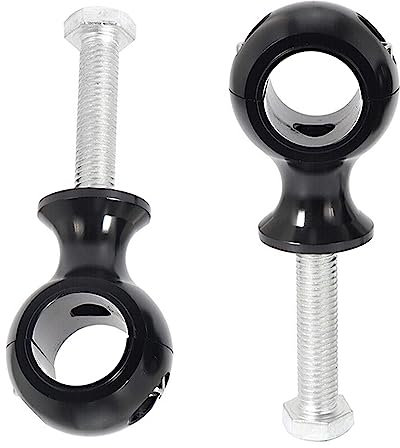 Baceyong 7/8 22mm Handle Bar Riser Mount Clamps Handlebar Risers, Motorcycle Handlebar Risers Mount Clamps 22mm 7/8 for Motorcycle Dirt Bike ATV, Billet Handle Bar Mount Clamps Riser, Black