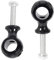 Baceyong 7/8 22mm Handle Bar Riser Mount Clamps Handlebar Risers, Motorcycle Handlebar Risers Mount Clamps 22mm 7/8 for Motorcycle Dirt Bike ATV, Billet Handle Bar Mount Clamps Riser, Black