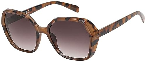BEZLIT Große Oversize Damen Sonnenbrille – Eckig Designer Look, UV400 Schutz, Kunststoffgestell, Sommer & Strand