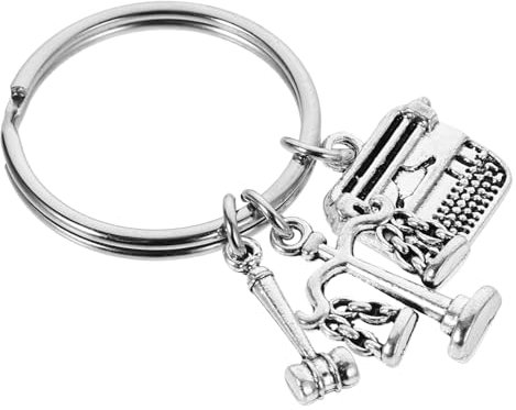 Totority Waage-schlüsselanhänger Balance-schlüsselanhänger Rechtsanwalt Schlüsselanhänger Richter Schlüsselanhänger Lustige Anwaltsgeschenke Rucksack-ornament Legierung Dekorationen Taschen