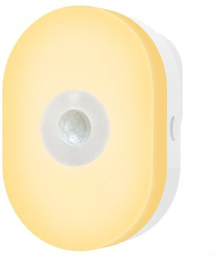 Smart Led Night Light for WiFi for TUYA, PIR Motion Sensor in Wall Lamp for Hallway, Cabinet, Closet, Stairs, Cupboard -5m Sensing Distance, Warm White (UK)