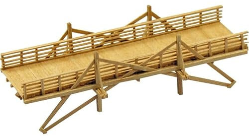 Hängesprengwerkbrücke für Wirtschaftsweg, Spur H0, 1:87