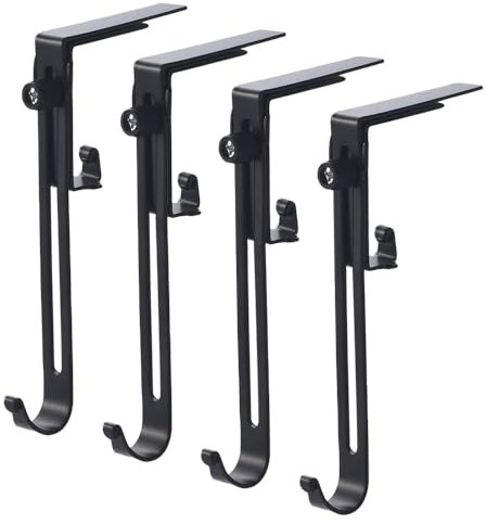 WYAN 4-teiliger Weihnachtsstrumpfhalter,Kaminsims,Kaminhaken,Kleiderbügel Metallhaken ist geeignet für Weihnachtsbaum, Kamin, Weihnachtsfeier, Weihnachtsdekoration(Länge einstellbar)