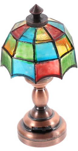 ibasenice 3St rundumleuchte plastiktisch powersave Ornamente Hausdekoration LED Möbel Modelle Mini-Hauslampe Schreibtischlampe selber Machen Miniatur schmücken Spielzeug Lampenschirm Zubehör