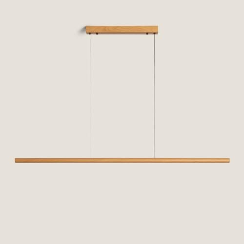 LEDKIA LIGHTING Lámpara Colgante Lineal LED 30W Aluminio Blanco Seleccionable Denzel No Flicker Natural Seleccionable (Cálido-Neutro-Frío) (2800K - 3800K - 5000K)