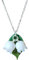 Sterling Silver 925 White Lily of The Valley Necklace (Lily-001)