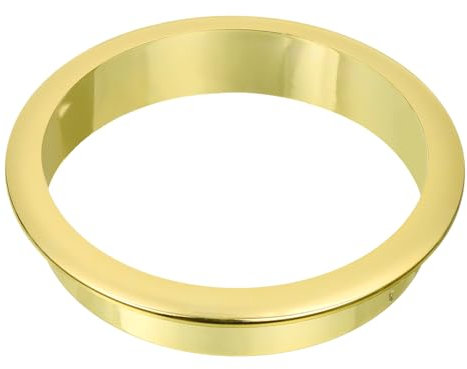 sourcing map 1 Pcs 3.15 inch (80mm) Nylon Desk Grommets, Plastic Cable Hole Cover, Wire Cord Cable Organizer for Computer Desk Cabinet, Gold