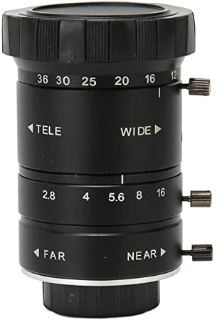 Obiettivo fisso per fotocamere, obiettivo zoom 8MP 12 36mm F2.8, attacco C 2/3, bassa distorsione, messa a fuoco manuale abbagliante, grande obiettivo zoom