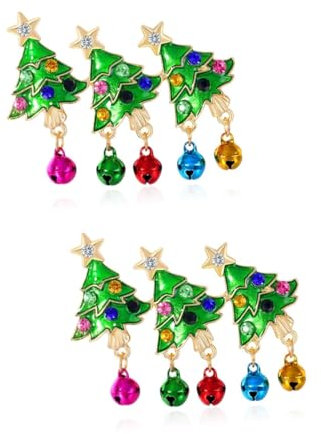 VALICLUD 2stücke Weihnachtsbaum Brosche Anstecker Für Damen Weihnachtsdeko Anstecknadel Hochwertige Für Feiern Und Alltag Adorable Weihnachtsaccessoire