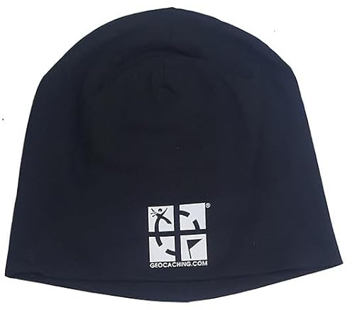 geo-versand Beanie Mütze Winter Baumwolle Logo Geocaching Geocacher Geschenk Weihanchten
