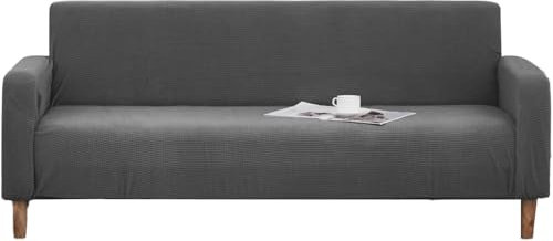 Delindo Lifestyle Sofabezug Corn Fleece, Cord Sofa Überzug, samtweicher 2 Sitzer, grau, 145-185 cm