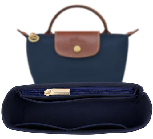 Sunshine smile Le Pliage Organizer für Damen-Handtaschen, aus Filz, Blau